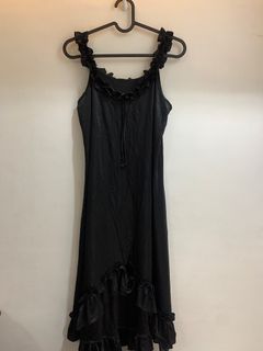 Black Silk Slip Dress Lingerie