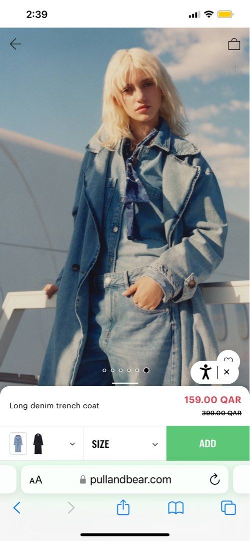 Pull bear coat top