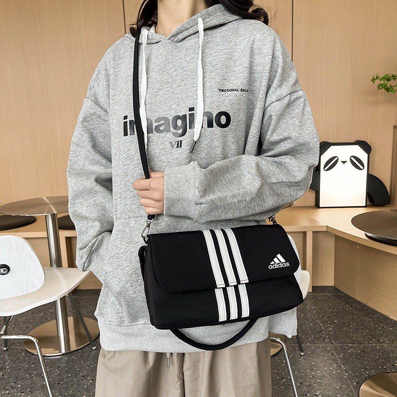 BRAND NEW IN STOCK Adidas Couple Style Fashion Trend Casual Messenger Bag Outdoor Sports Large Capacity Shoulder Bag All Match Underar Women s Fashion Bags Wallets Purses Pouches on Carousell