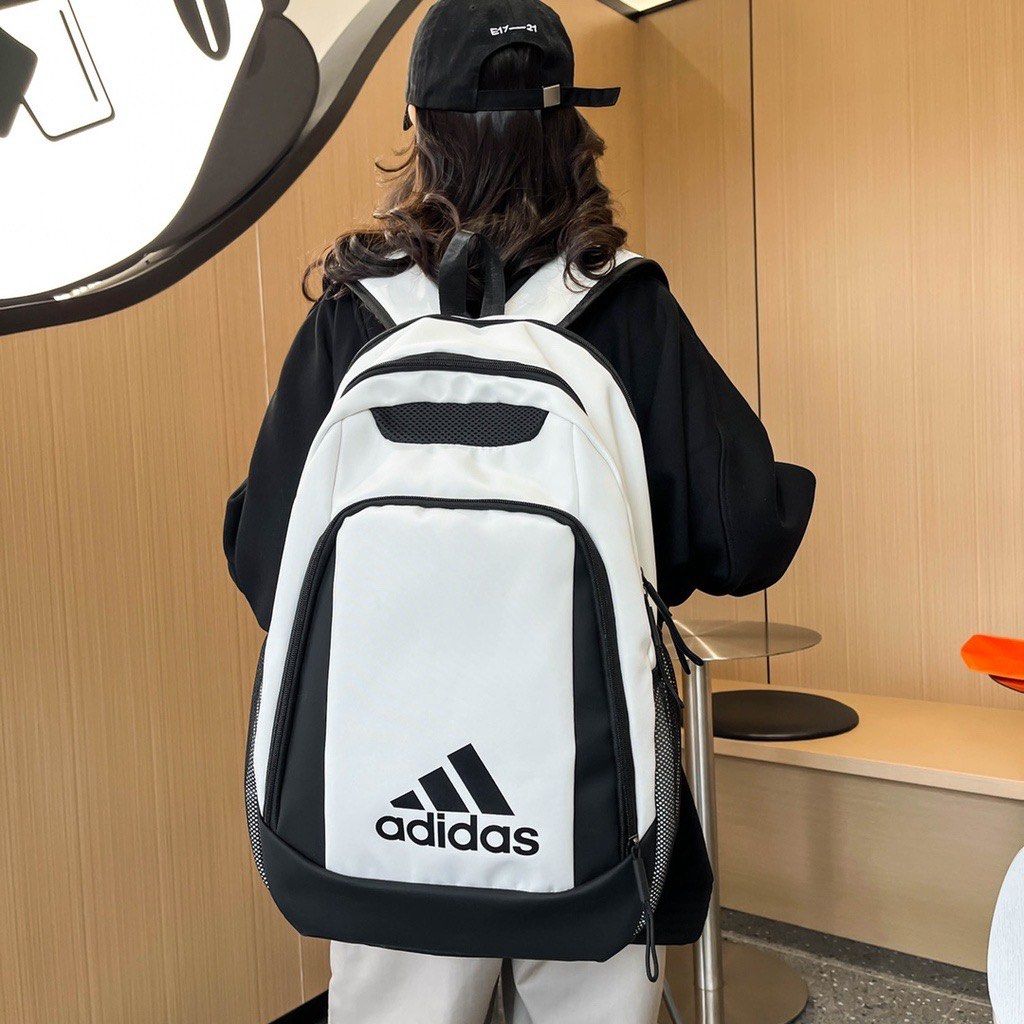 BRAND NEW IN STOCK Adidas Large capacity Casual Backpack Computer Bag Fashion Trendy Sports Double Layer Backpack Campus High School College St