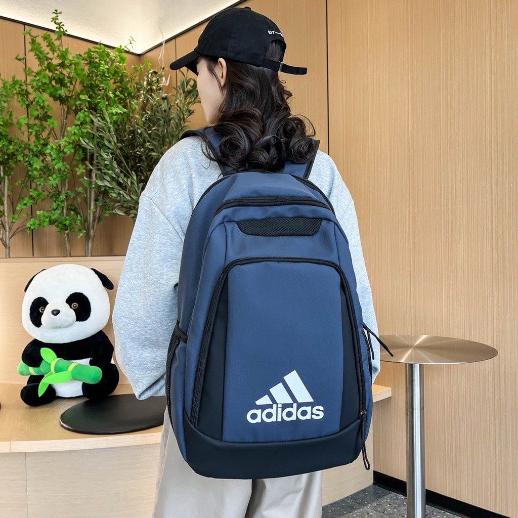 BRAND NEW IN STOCK Adidas Large capacity Casual Backpack Computer Bag Fashion Trendy Sports Double Layer Backpack Campus High School College St