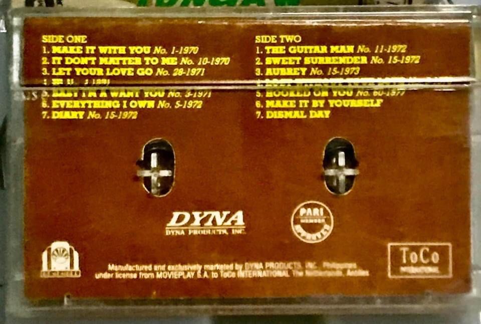 BREAD LET YOUR LOVE GO CASSETTE TAPE, Hobbies & Toys, Music & Media