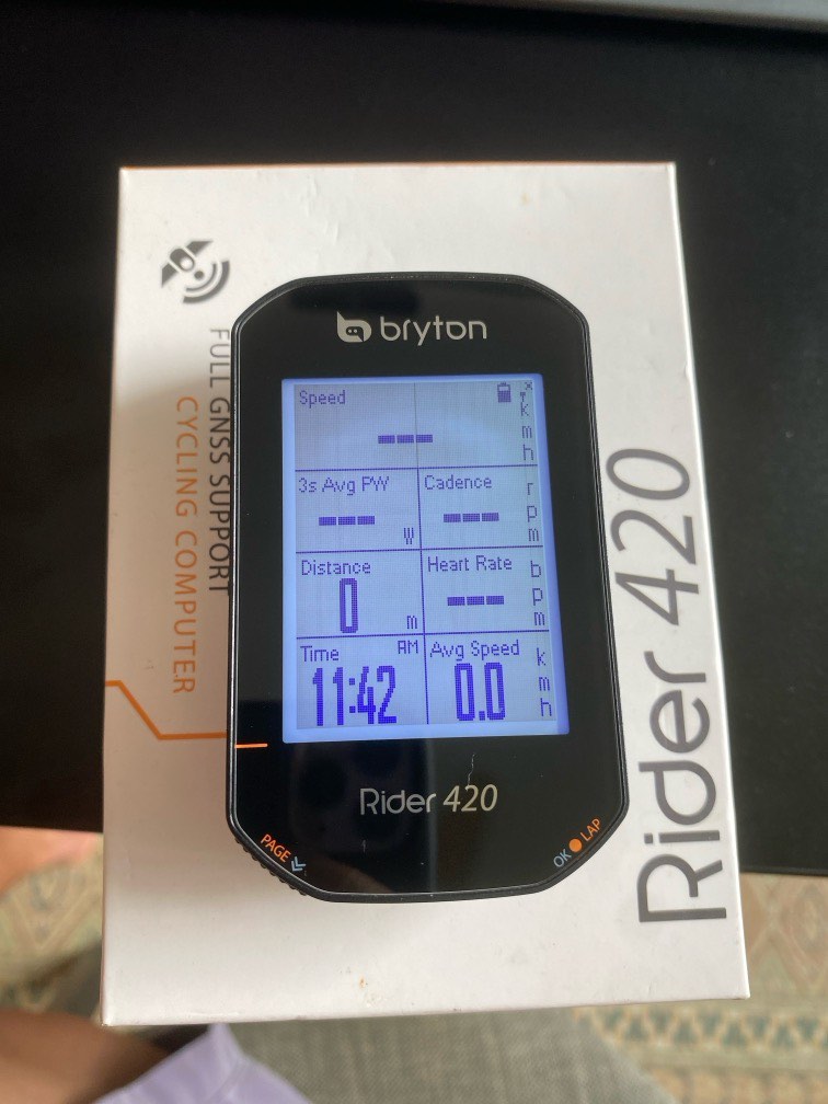 Bryton 420 top power meter