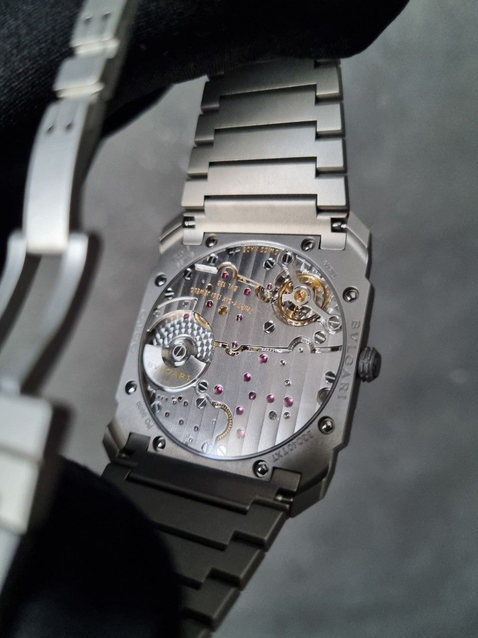 Bvlgari Octo Finissimo Titanium 102713 Full Set 2019 MINT