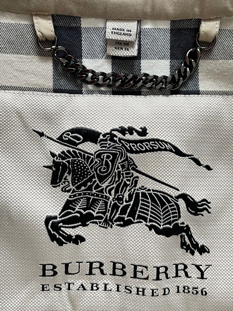 Burberry UK size 8 beige short trench coat Carousell