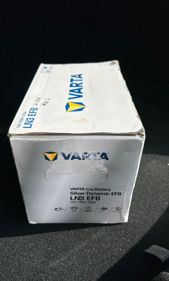 Car Battery (brand Varta) DIN70L / LN3 EFB