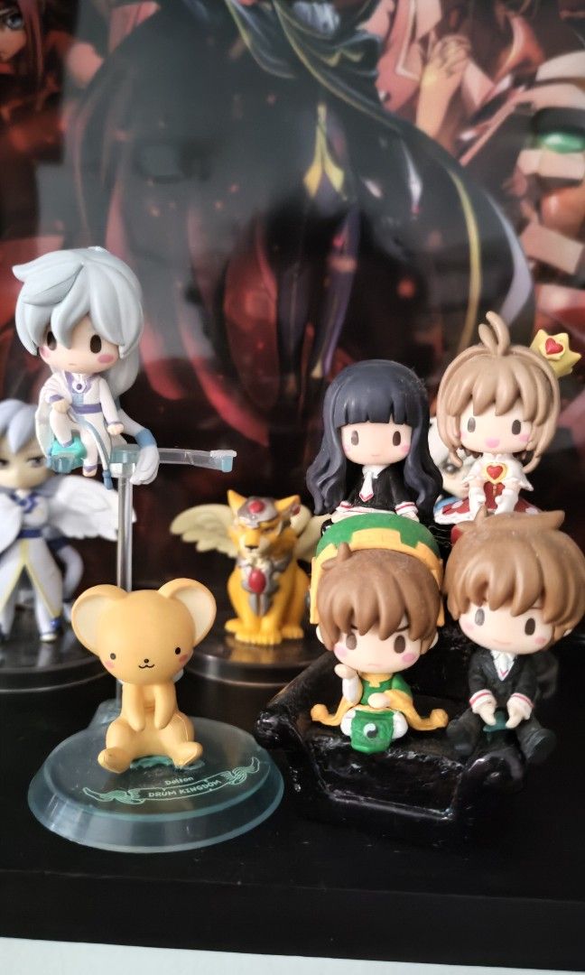 Card Captor Sakura Figures (Category: Designer & Blind Box Toys) located in Makati City. Submitted by yue_tsukishiro (Listing ID 1270708998, Image 3). Description: Cardcaptor Sakura Figure 6 Hugcot set - 1,800 3 Mini figs set - 4,500.