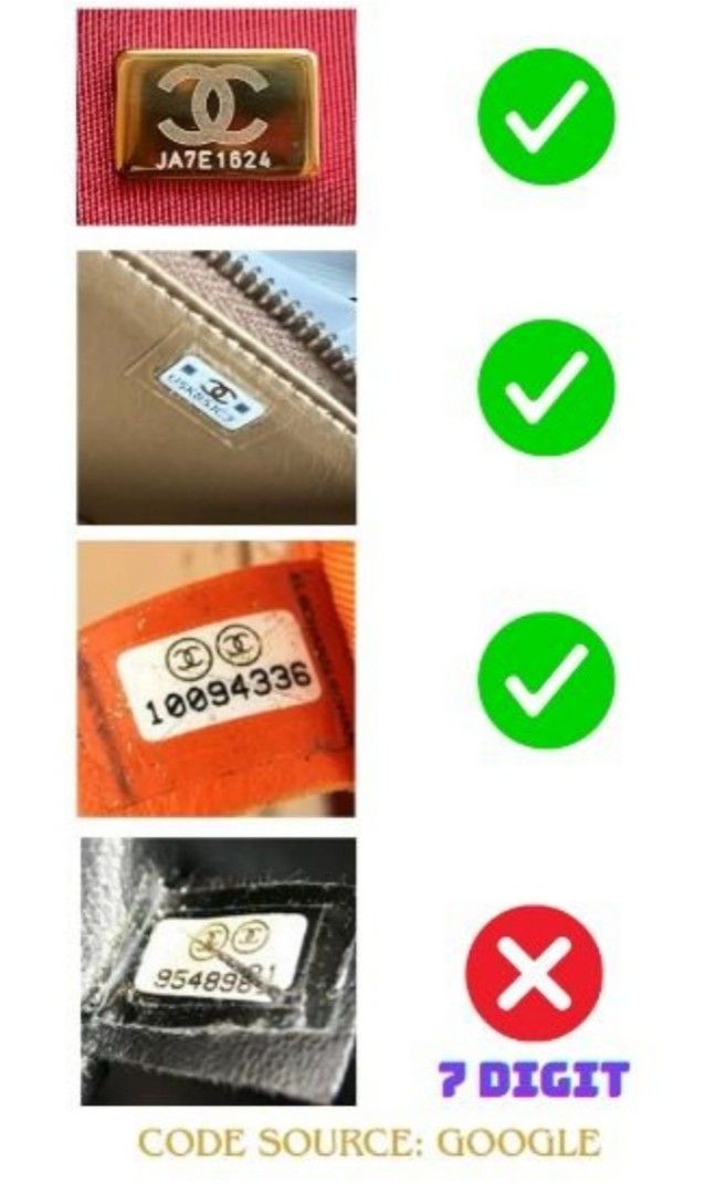 Chanel 查碼 驗袋 鑒定 鐳射 真假 check code, 名牌, 手袋及銀包 - Carousell