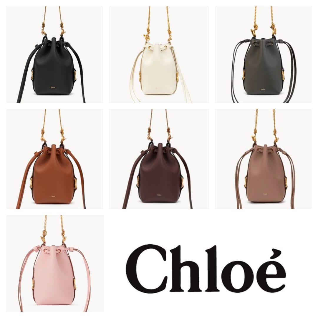 Chloe bucket discount bag white