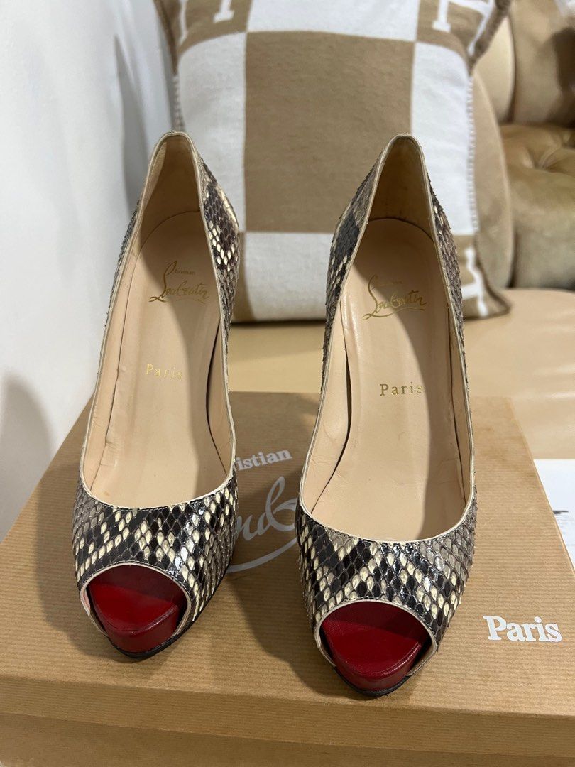 Christian louboutin heels open hotsell toe