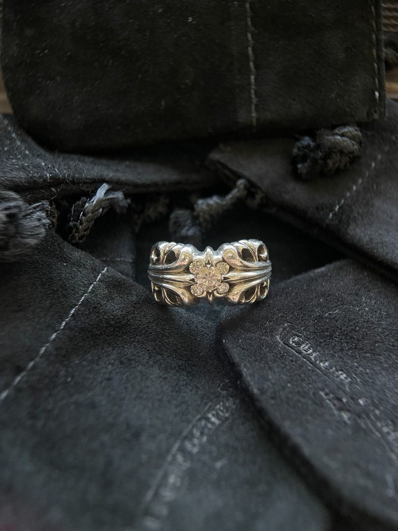 Chrome Hearts K T Five Diamonds Ring