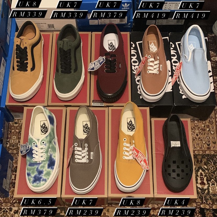 CLEARANCE VANS AUTHENTIC OLD SKOOL SLIP ON TREK UK4