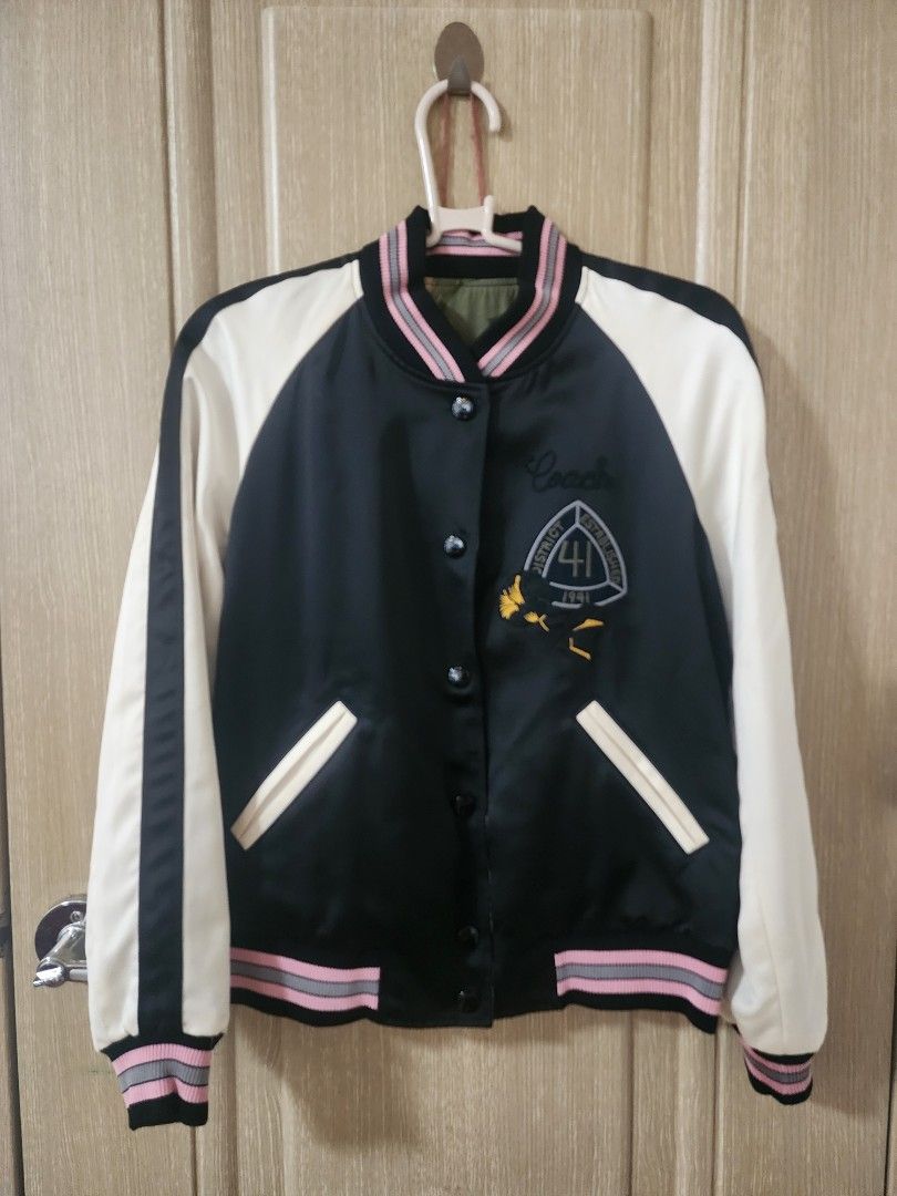 Coach reversible bomber jacket top