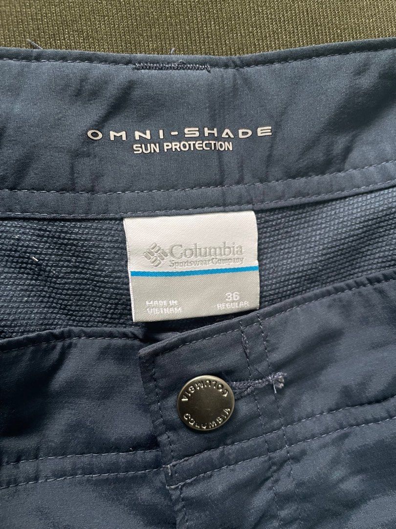 Pantalon columbia omni hotsell shade sun protection