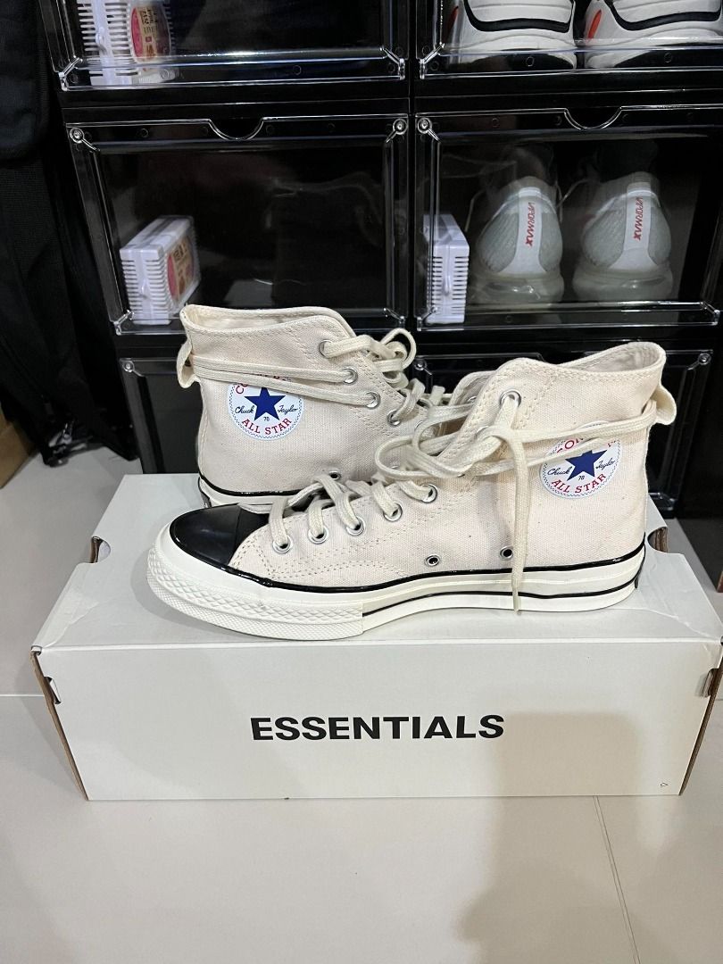 Fear of god essentials x best sale converse chuck 70 high top shoes