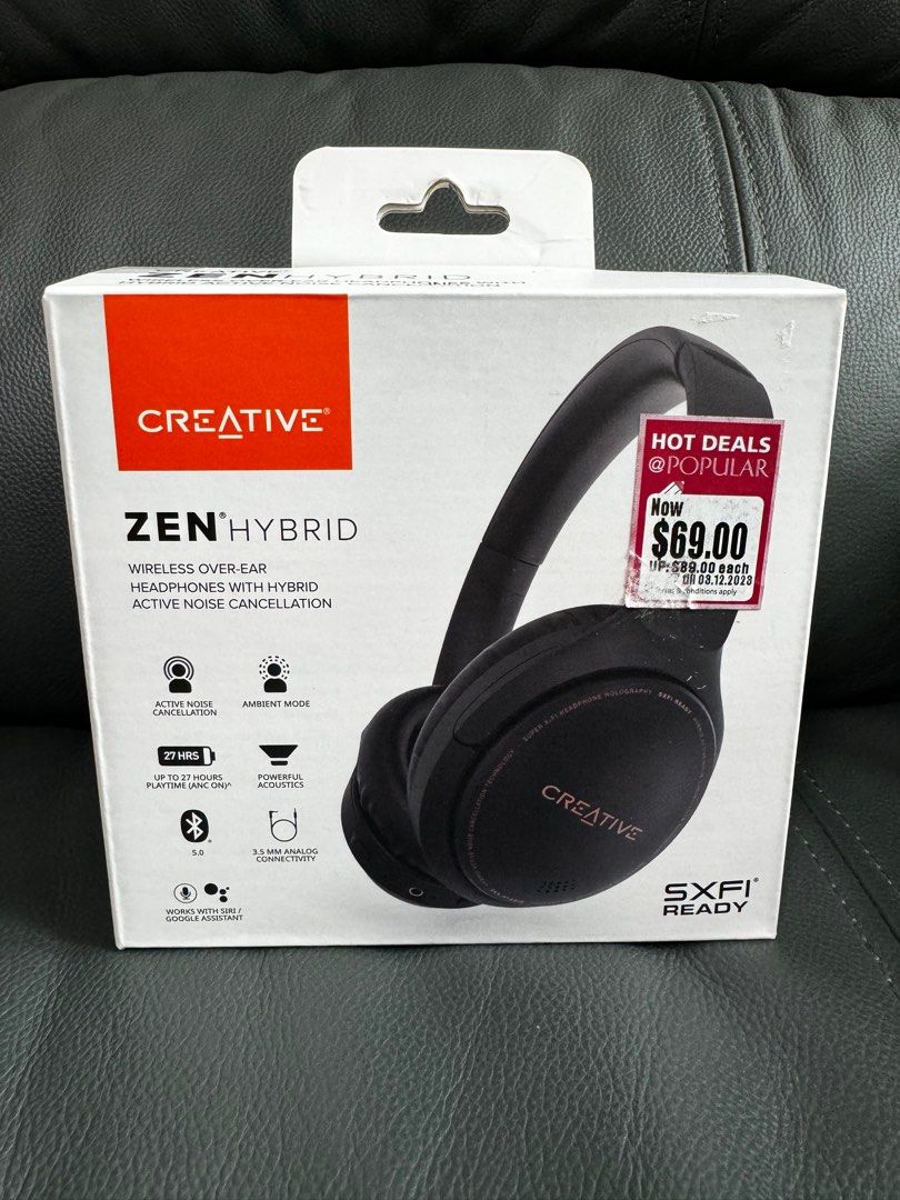 CREATIVE ZEN HYBRID Audio Headphones Headsets on Carousell