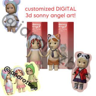 Custom DIGITAL 3d Sonny Angel art