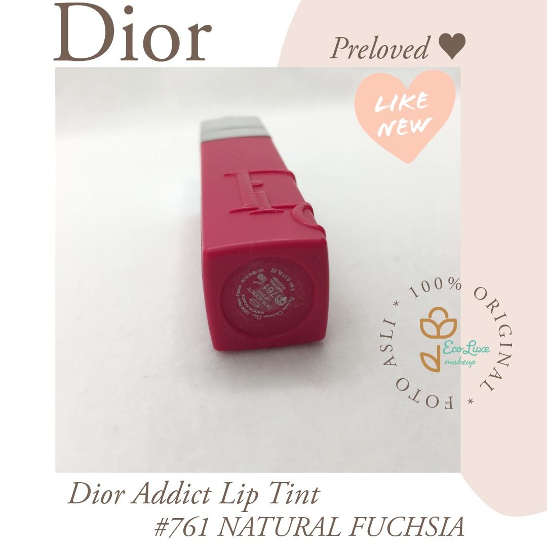Dior Addict Lip Tint New Formula 761 Natural Fuchsia Dior Lip Tattoo