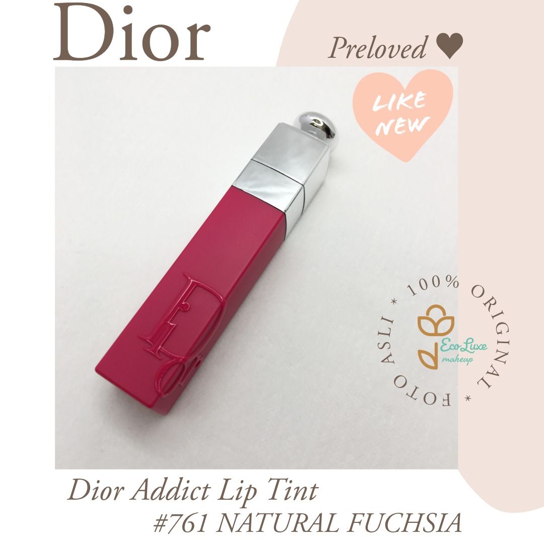 Dior Addict Lip Tint New Formula 761 Natural Fuchsia Dior Lip Tattoo