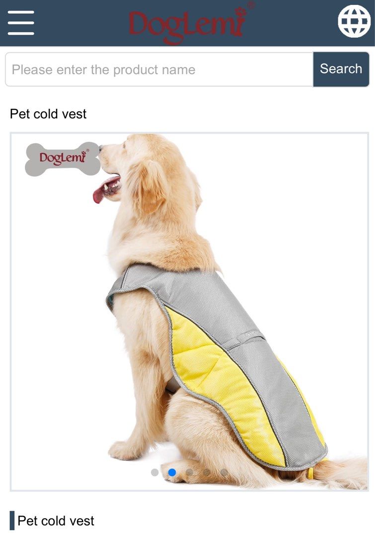 DogLemi cooling vest for big dog Pet Supplies Health Grooming