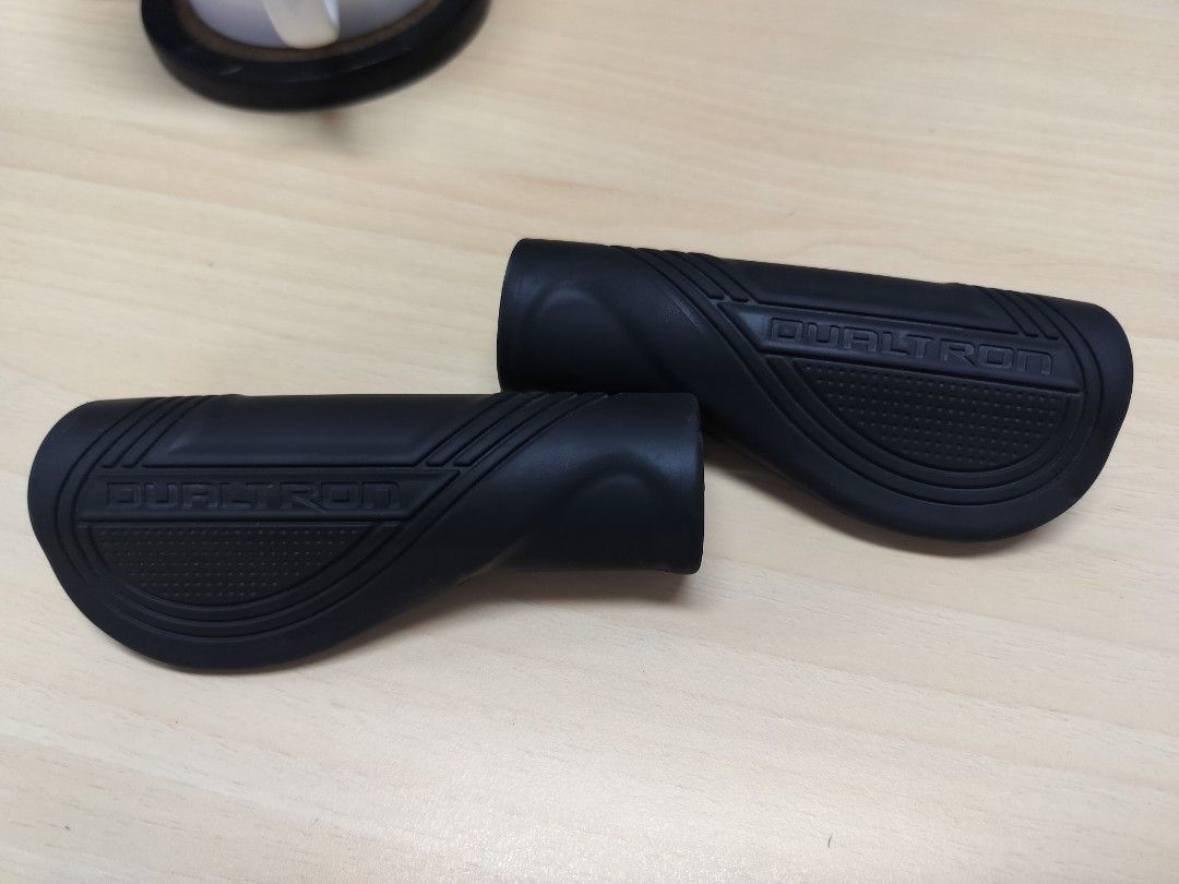 dualtron handlebar grip (Category: Bicycles) located in Manila. Submitted by arbsss (Listing ID 1282668251, Image 1). Description: dualtron stock grips for folding bars used but still in great condition Rubber Handlebar Grips for Dualtron provide a comfortable and secure solution for Dualtron scooter handlebars. These grips are designed to enhance hand placement and grip on the handlebars, ensuring both comfort and control. Compatible with all Du