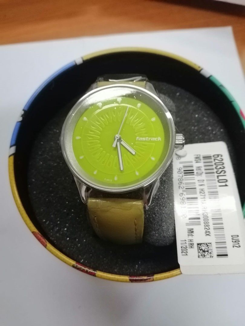 Buy Fastrack NL38040PP03 Green Dial Analog Watch For Men Online