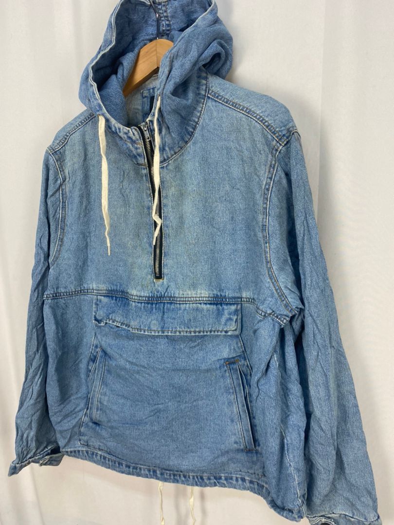 Denim anorak best sale