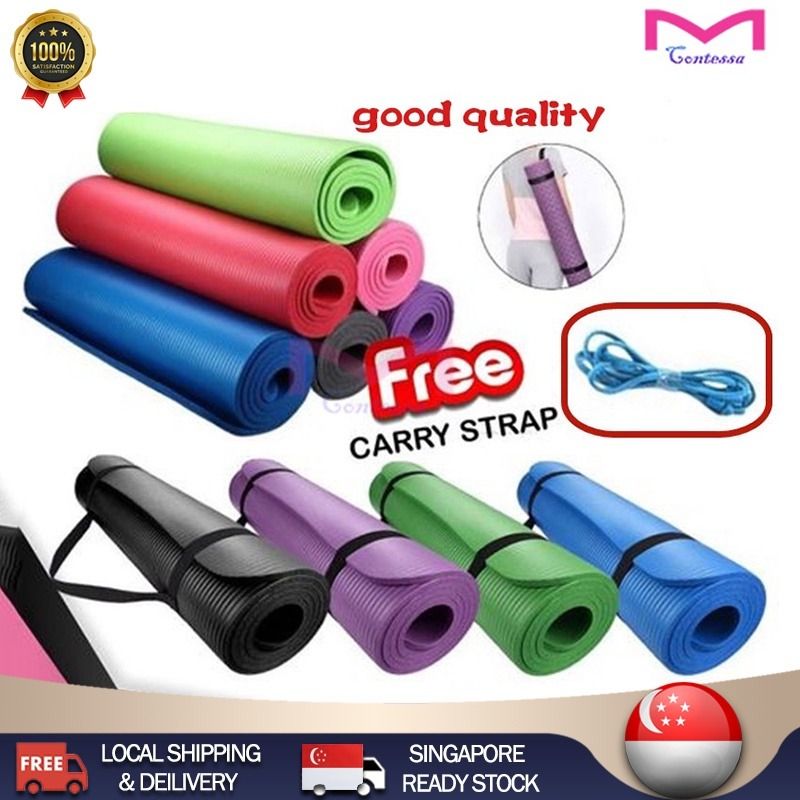 Extra Thick Yoga Mat Gym Fitness Workout Non Slip Exercise Carry