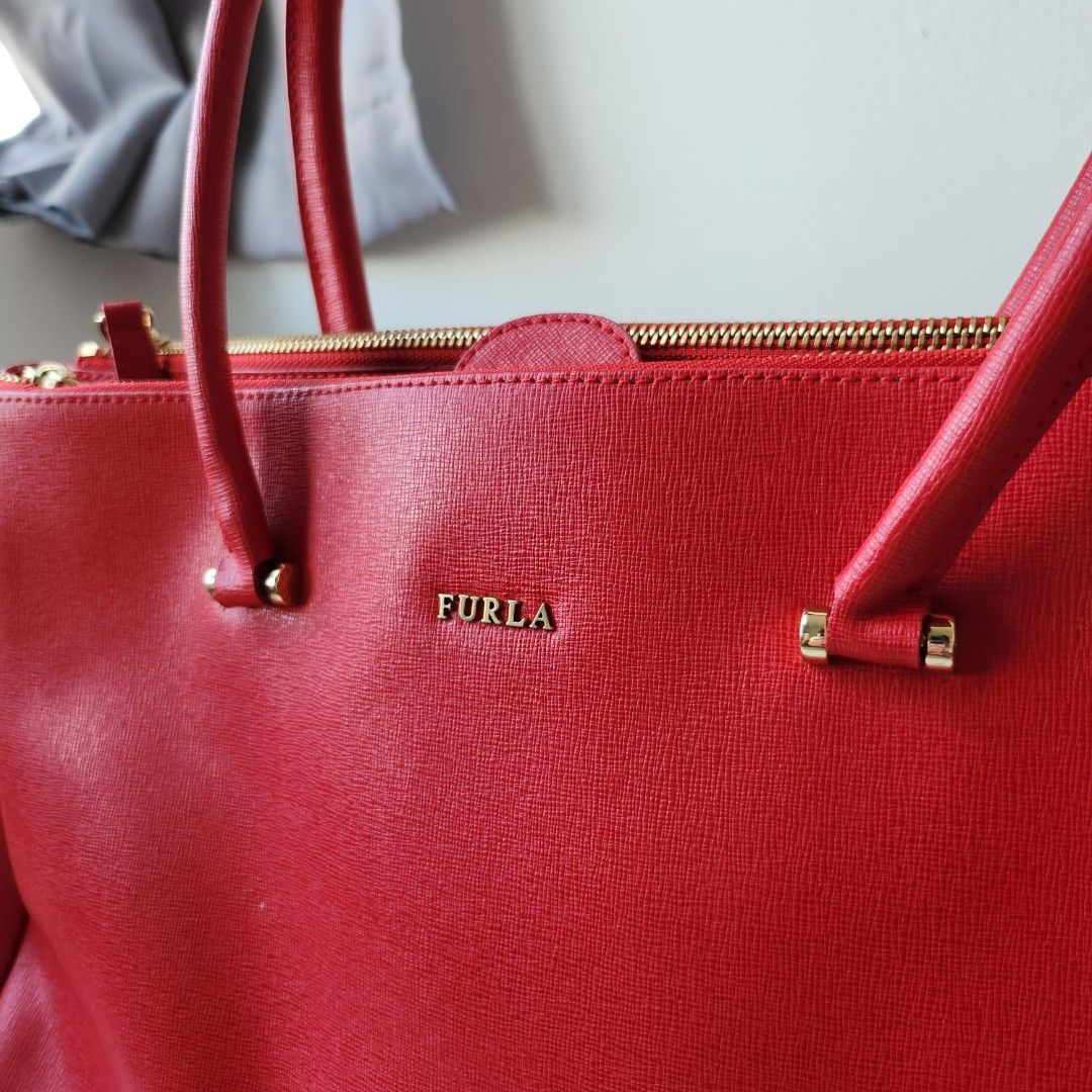 Furla red shoulder bag sale