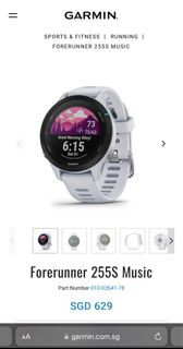 GARMIN Forerunner 255 music version, Mobile Phones & Gadgets, Wearables &  Smart Watches on Carousell