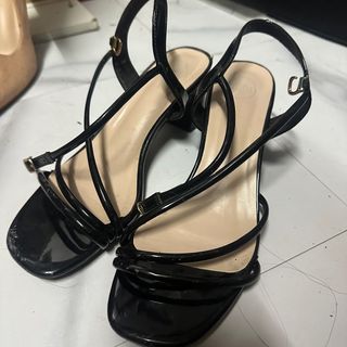 GIBI Black Sandals 2inches heel