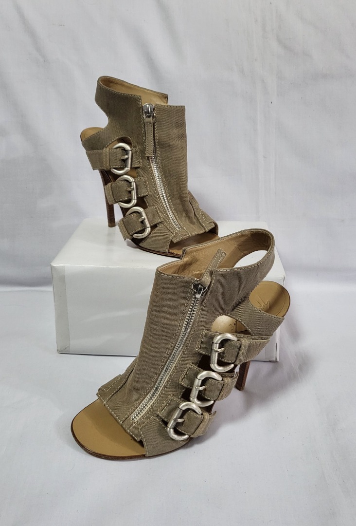 Giuseppe zanotti denim heels on sale