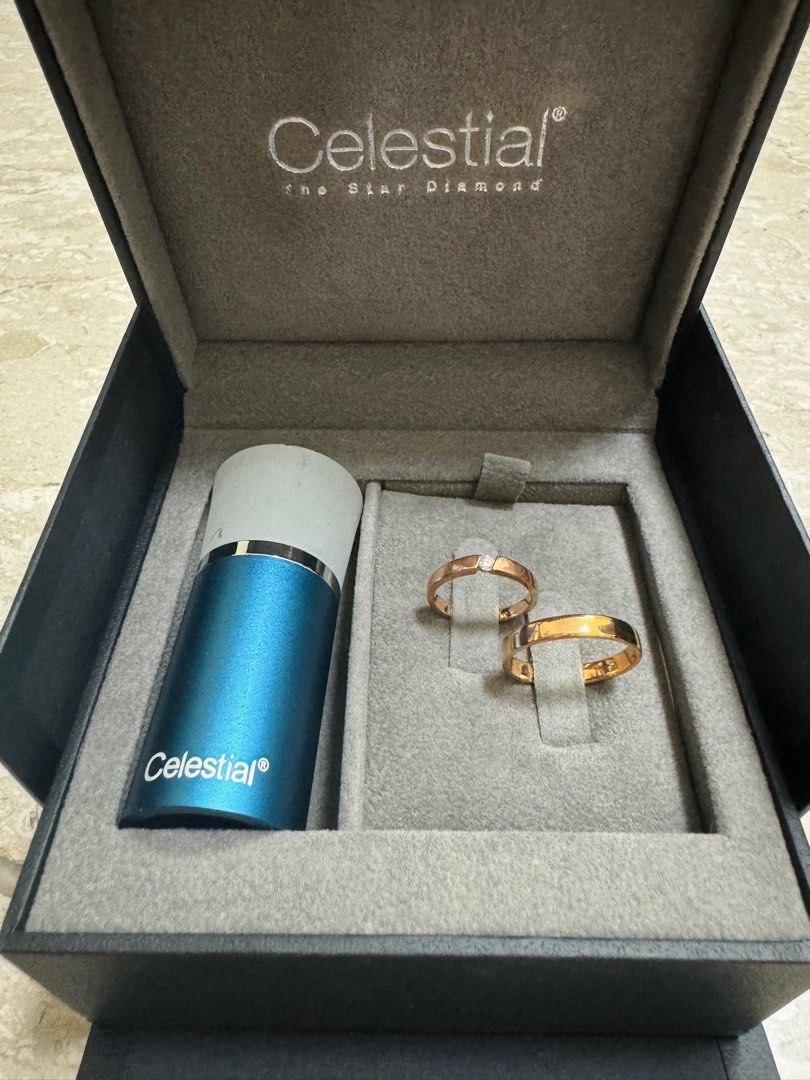 Gold Heart Celestial Wedding Band Women s Fashion Jewelry