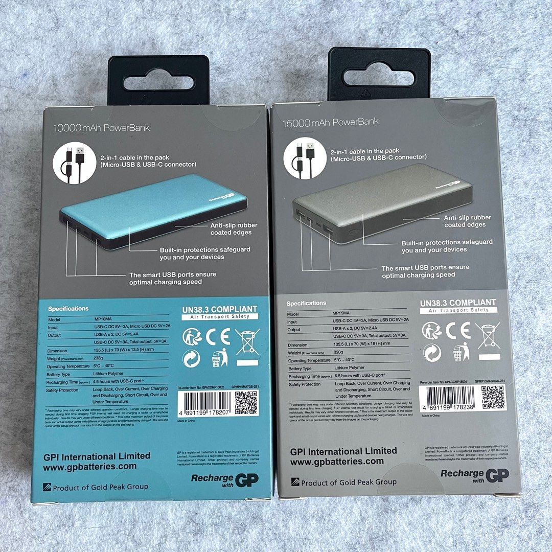 PowerBank MP10MA 10000mAh  GP Batteries International