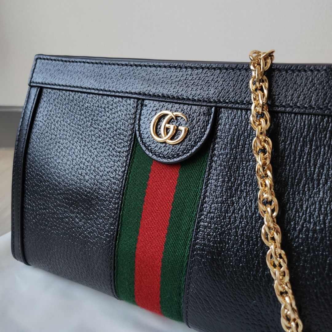 GUCCI Ophidia Black Chain Shoulder Hand Bag Luxury Bags