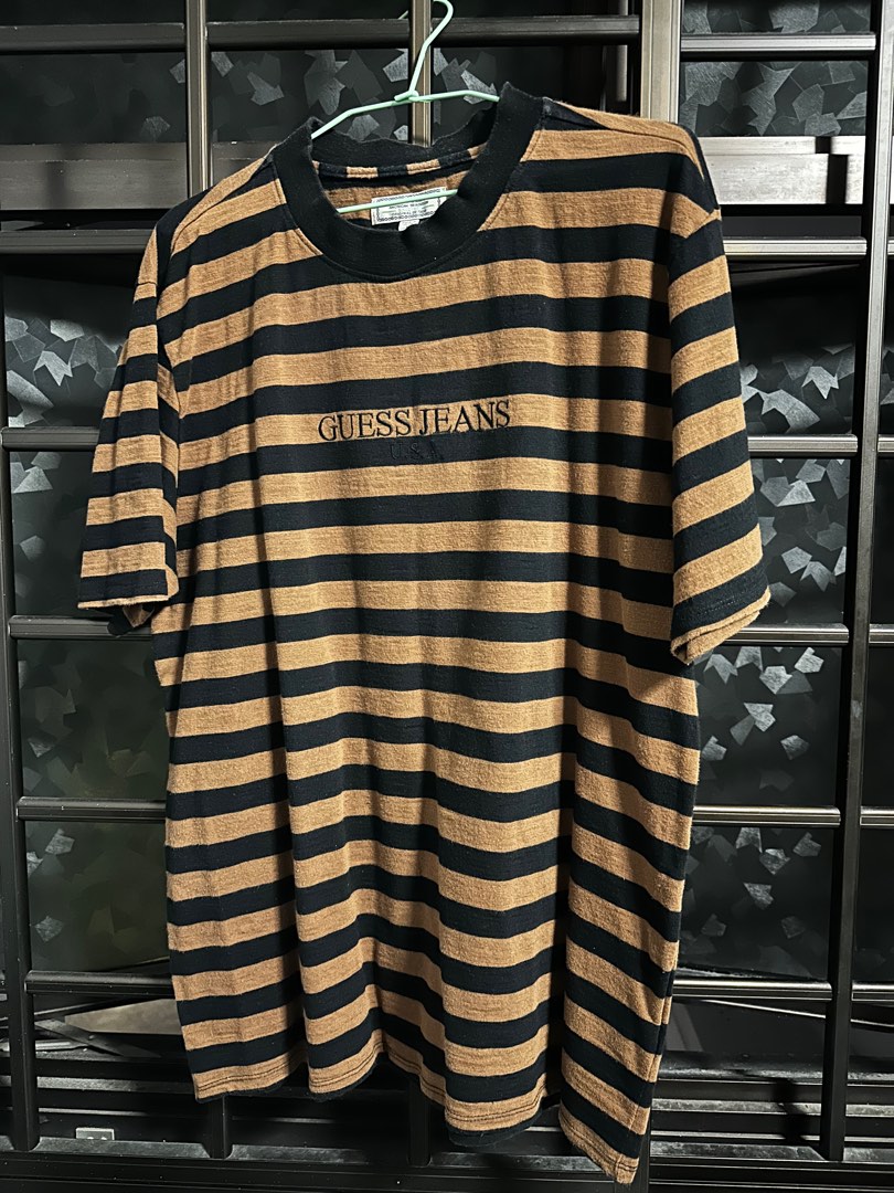 Guess denim striped top shirt