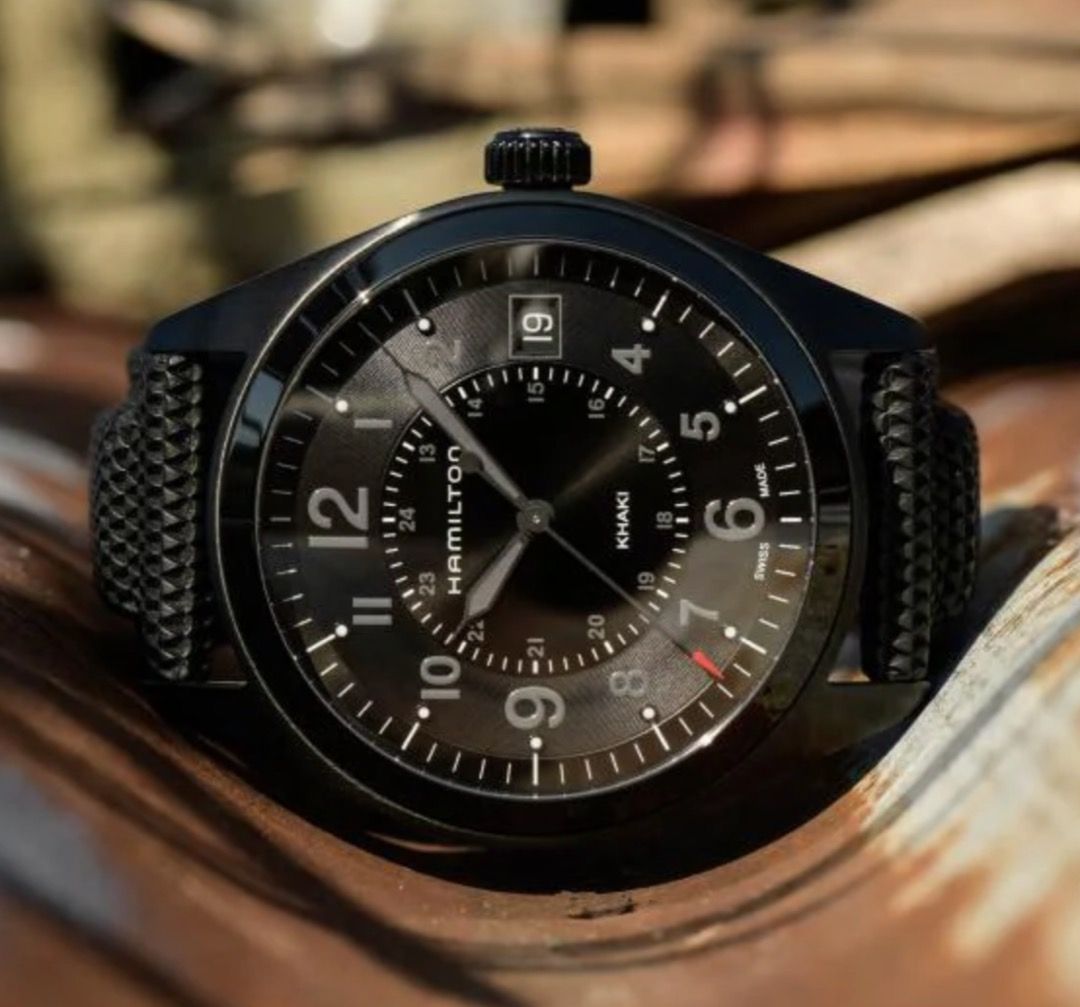 Hamilton khaki field quartz black sales