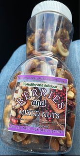 Healthy mixed nuts and berries
