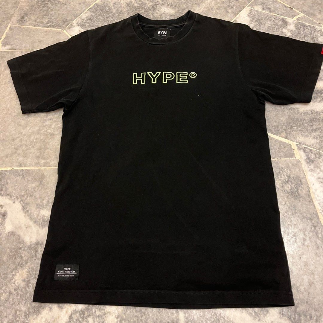 Hype Black T Shirt Men s Fashion Tops Sets Tshirts Polo