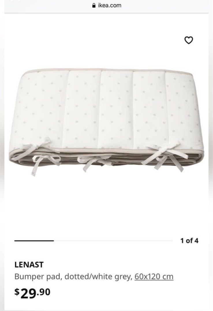 Ikea cot bumper pad discount