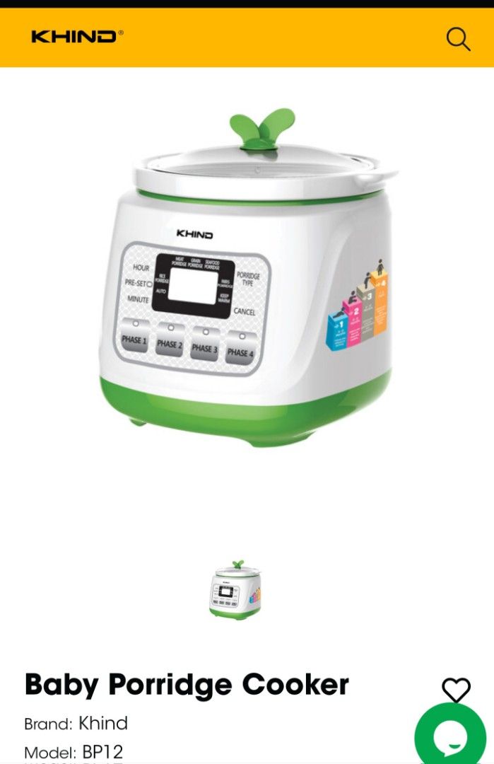 How to use shop khind baby porridge cooker