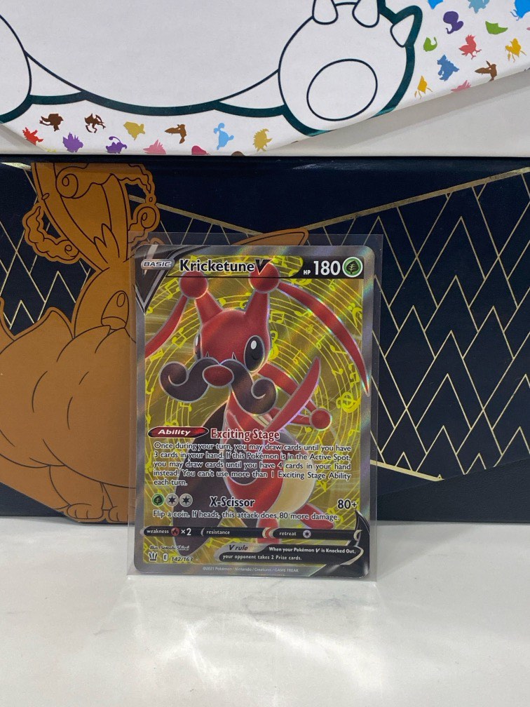 S  Kricketune V - 142/163 - Full Art (FA) - Pokémon Sword