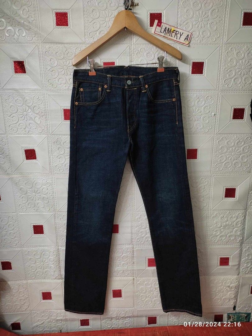 LEVIS 501 wool blend denim pants made in ITALY Men s Fashion