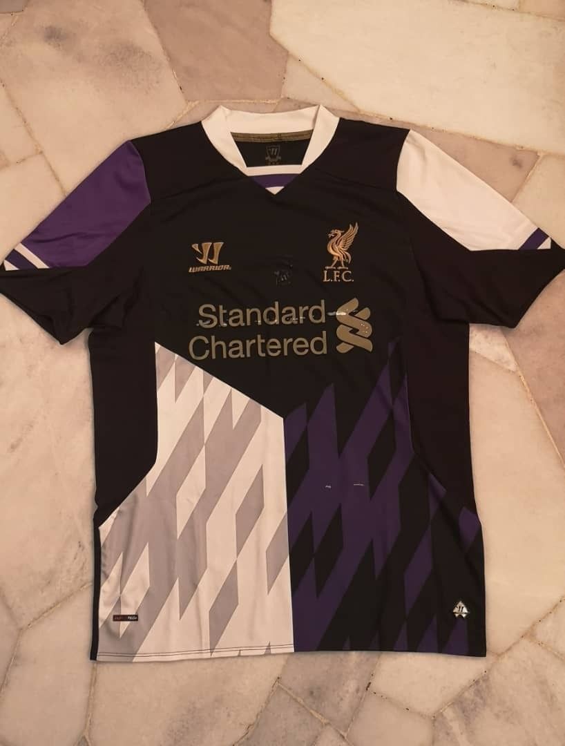 Liverpool 2013 14 Original Away 3rd Third Kit Jersey Size UK