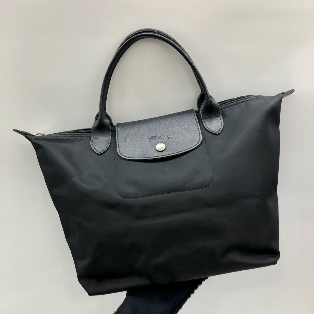 Longchamp black nylon bag online