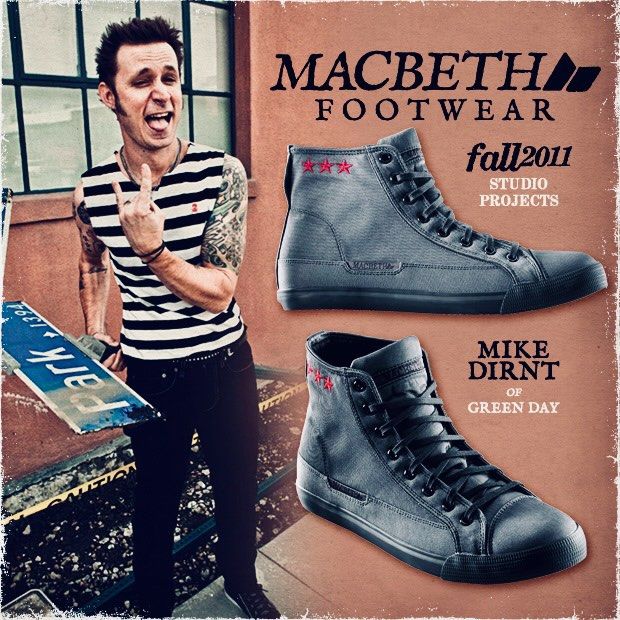 Macbeth x Greenday Mike Dirnt Signature Shoe Insole Men s Fashion