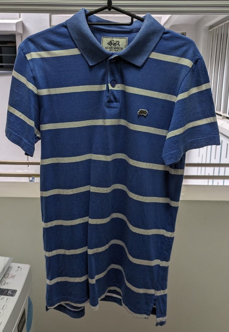 Marc Ecko Polo Shirt Embossed Rhinoceros Ecko Unltd Unlimited