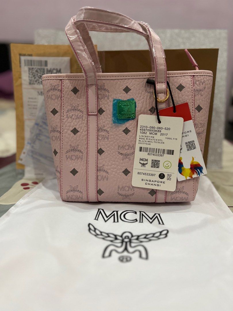 Mcm box best sale tote bag