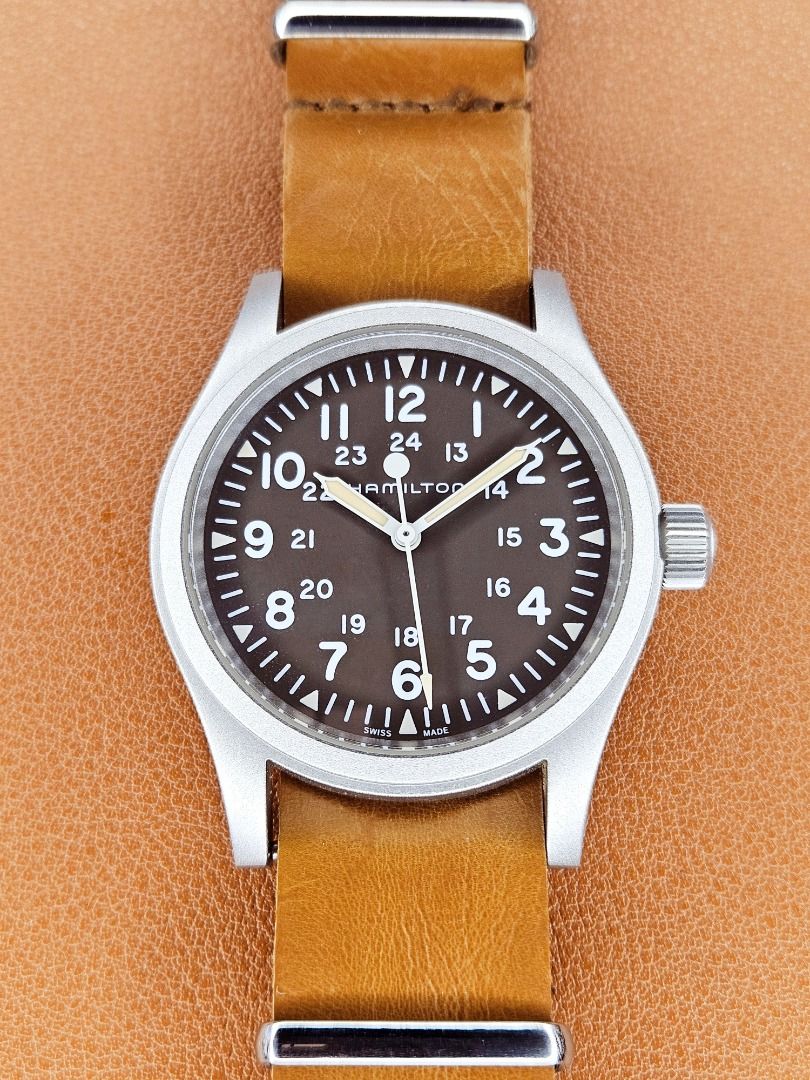 Hamilton khaki hot sale field manual wind