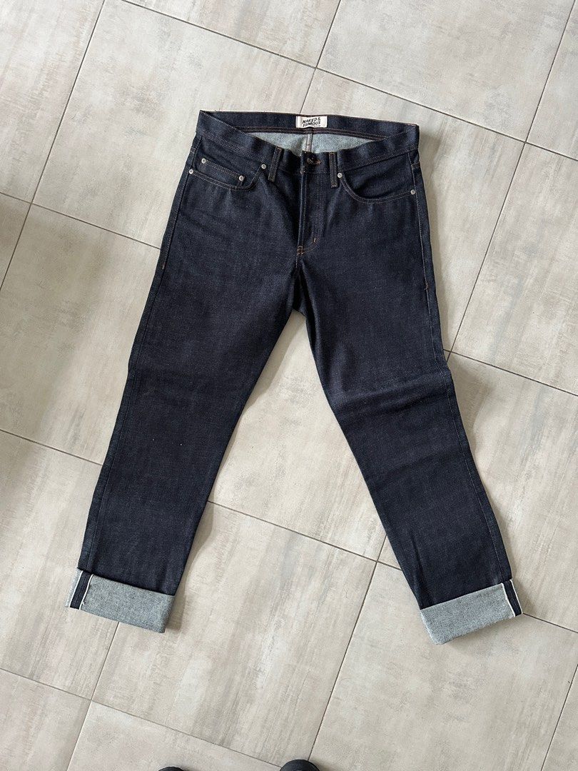 Deep indigo rigid selvedge online